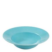 Lyngby Porcelæn - Rhombe Color dyp tallerken 24,5 cm turkis