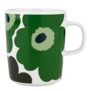 Marimekko - Oiva Unikko 60th anniversary krus 25 cl hvit/grønn