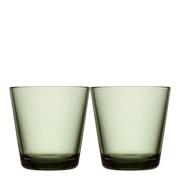 iittala - Kartio glass 21 cl 2 stk furugrønn