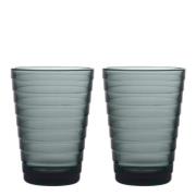 iittala - Aino Aalto glass 33 cl 2 stk mørk grå