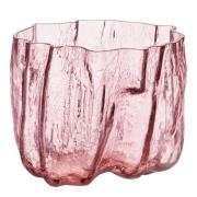 Kosta Boda - Crackle vase 17 cm rosa