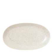 Broste Copenhagen - Nordic Vanilla ovalt fat 17x30 cm kremhvit