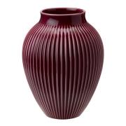 Knabstrup Keramik - Ripple vase 20 cm berry