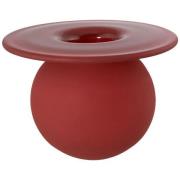 Magnor - Boblen vase 12 cm red leaf matt