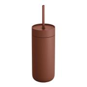 Fellow - Carter Cold Desert Capsule tumbler med sugerør 475 ml sienna