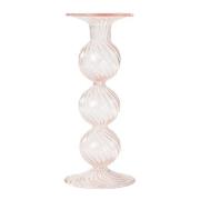 Moonlight Copenhagen - Swirl lysestake 22 cm rosa