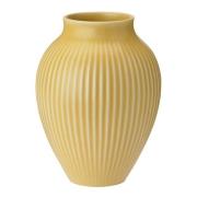 Knabstrup Keramik - Ripple vase 20 cm gul