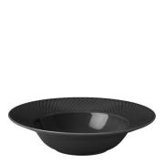 Lyngby Porcelæn - Rhombe Earth dyp tallerken 24,5 cm slate