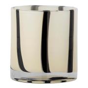 Bloomingville - Liberty telysholder 10 cm hvit/svart