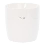 Sögne Home - Krus vi to 30 cl hvit