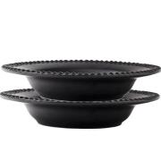 PotteryJo - Daria suppetallerken 26 cm 2 stk ink black