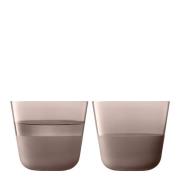 LSA International - Arc vannglass 26 cl 2 stk contrast earth