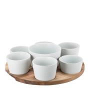 Modern House - Nord tacosett 7 skåler tre/hvit