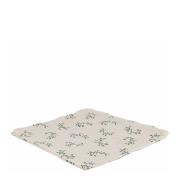 Holmen - Adine serviett i bomull med broderi 45x45 cm natur/grønn