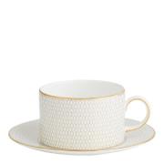 Wedgwood - Gio Gold tekopp & asjett sett 2 deler
