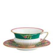 Wedgwood - Wonderlust tekopp & asjett pink lotus