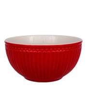 GreenGate - Everyday Alice serveringsskål 0,9L rød