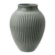 Knabstrup Keramik - Ripple vase 20 cm matt celadon green