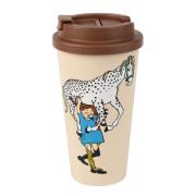 Nordicbuddies - Pippi take away kopp 45 cl hest beige