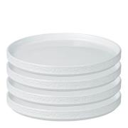 Vargen & Thor - Servisen C tallerken 25x25 cm 4 stk hvit