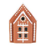 Kähler - Gingerbread lyshus Kirke LED 8,5 brun
