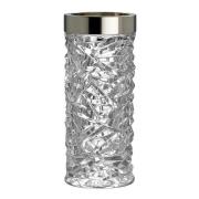 Orrefors - Carat vase sølvkant 24 cm