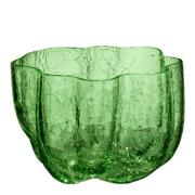 Kosta Boda - Crackle lyslykt 5,8 cm mørk grønn
