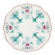 Magnor - Lucia tallerken 21 cm hvit/rød/grønn
