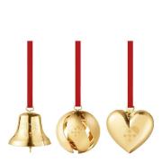 Georg Jensen - Jul 2025 ornamentsett 3 deler gull