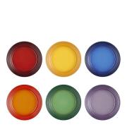 Le Creuset - Rainbow frokosttallerken 22 cm 6 stk