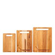 Tramontina - Skjærebrett i tre 3 deler teak