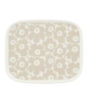 Marimekko - Juhla Unikko asjett 15x12 cm grå/hvit