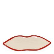 Serax - Les Objets Mouleversants serveringsfat Lips M 22x10x1,5 cm rød