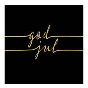 Ambiente - Serviett 33x33 cm 20 stk God Jul svart