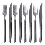 Vargen & Thor - Lava bestikksett 8 deler antrasitt