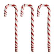 Kosta Boda - Polka stav 17 cm 3 stk hvit/rød