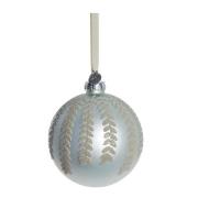 Lene Bjerre - Perline juledekorasjon blad 10 cm benhvit