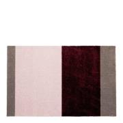 Tica Copenhagen - Stripes horisontal gulvmatte 90x60 cm bordeaux/rose/...