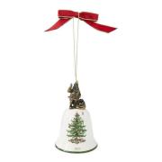 Spode - Christmas Tree juletrepynt klokke 10,2x6,6 cm