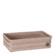 Handed By - Fit Double Tiny oppbevaringskurv 24x12x7 cm caffè latte