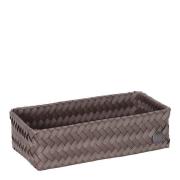 Handed By - Fit Double Tiny oppbevaringskurv 24x12x7 cm taupe