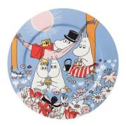MoominArabia - Serveringsfat 30 cm Familietid blå