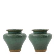 House Doctor - Kolo vase 8,5x9,5 cm 2 stk grønn