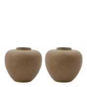 House Doctor - Tino vase 9x9,5 cm 2 stk beige