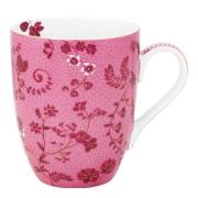 Pip Studio - Jolie Flowers krus stor 36,5 cl rosa