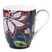 Pip Studio - Berry Blues Flowers krus stor 36,5 cl blå