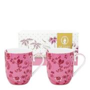 Pip Studio - Jolie Flowers krus liten 20 cl 2 stk rosa