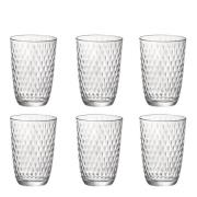 Modern House - Aqua vannglass 6 stk 39 cl klar