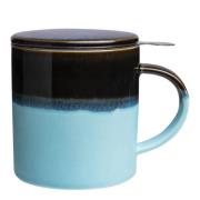 Tranquillo - Industrial kopp med tesil og lokk 41 cl blå