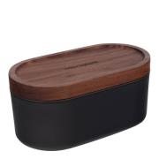 Microplane - Container Grater rivjern m/beholder antrasitt/valnøtt